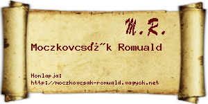 Moczkovcsák Romuald névjegykártya